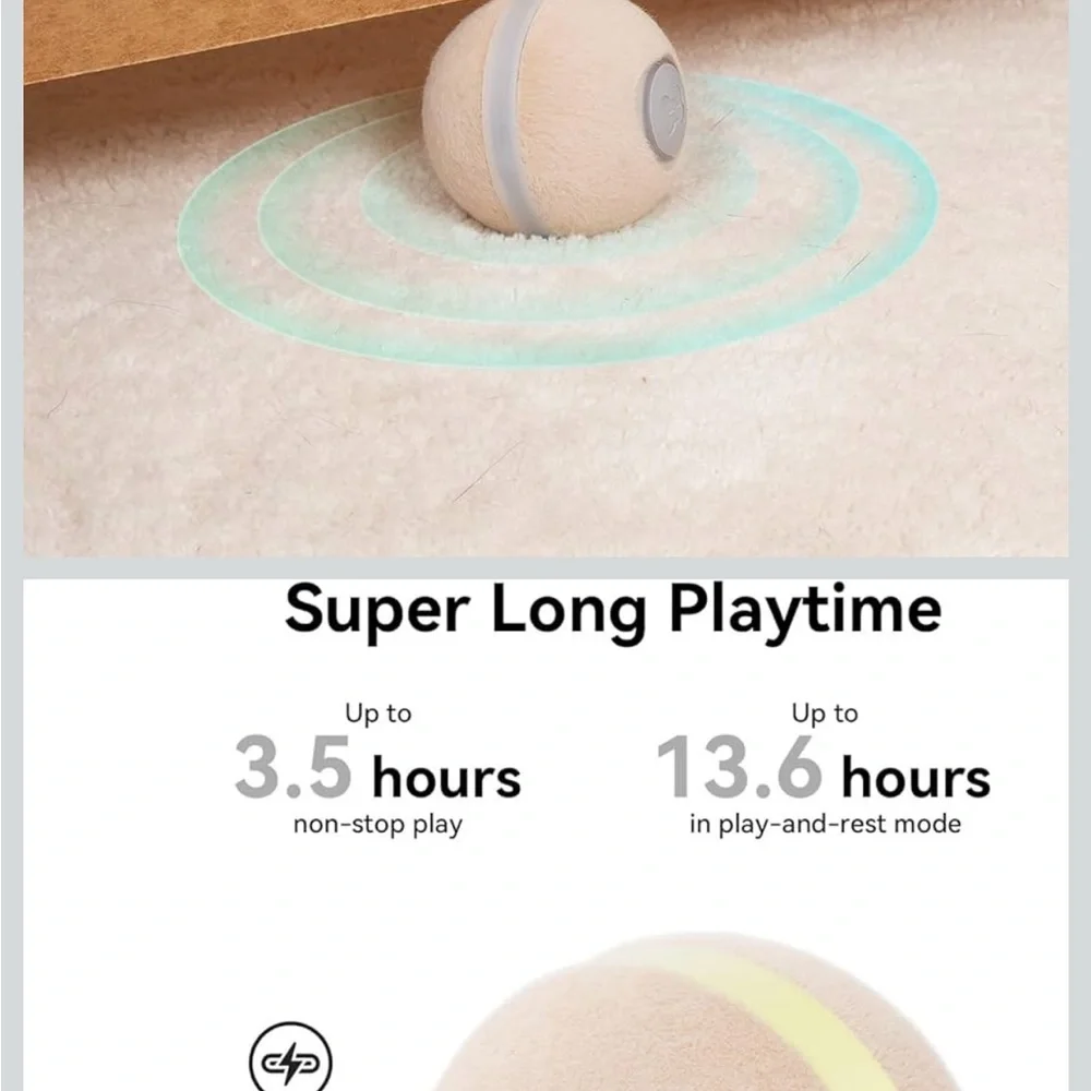 Cheerble Wicked Ball Air Interactive Smart Cat/Dog Toy Auto Motion Activated
